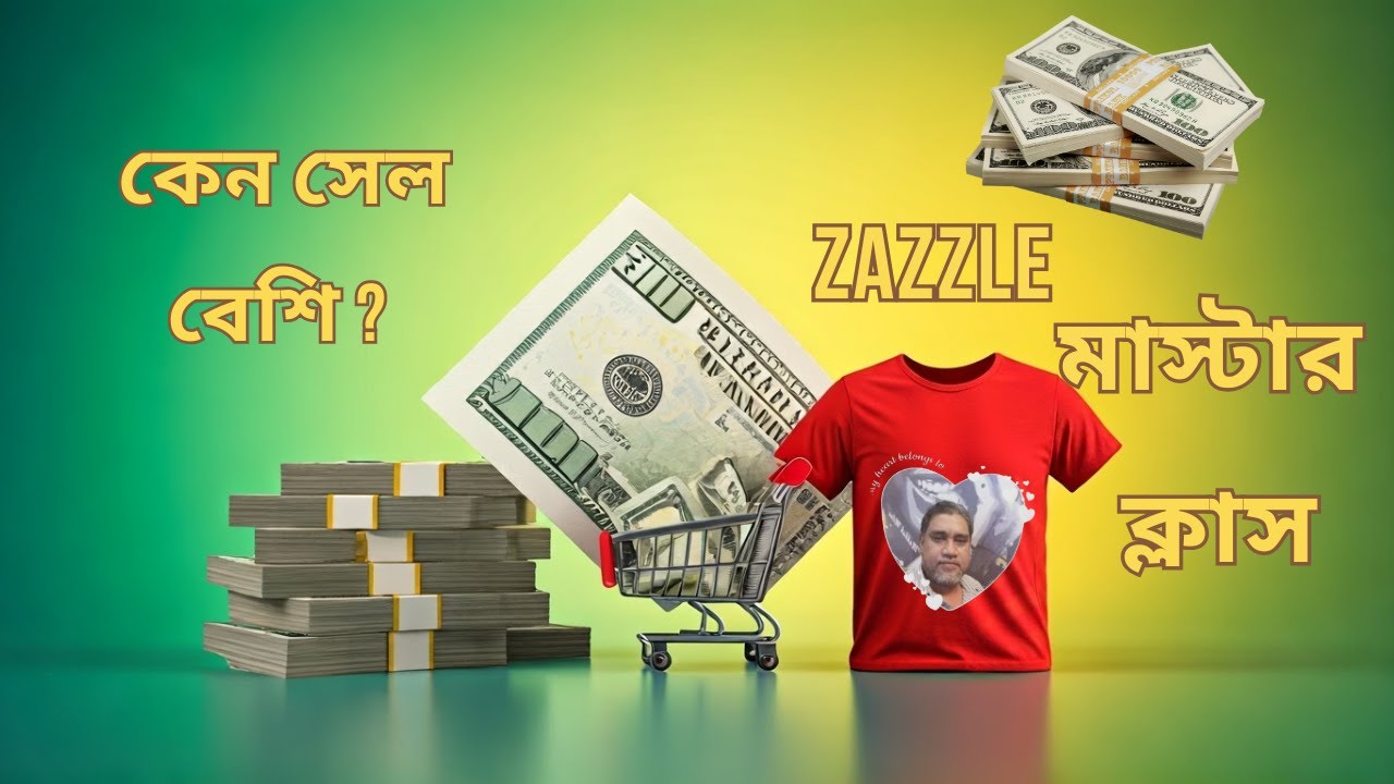 Why is zazzle.com selling more? Print on Demand Bangla Tutorial A to Z 🔥