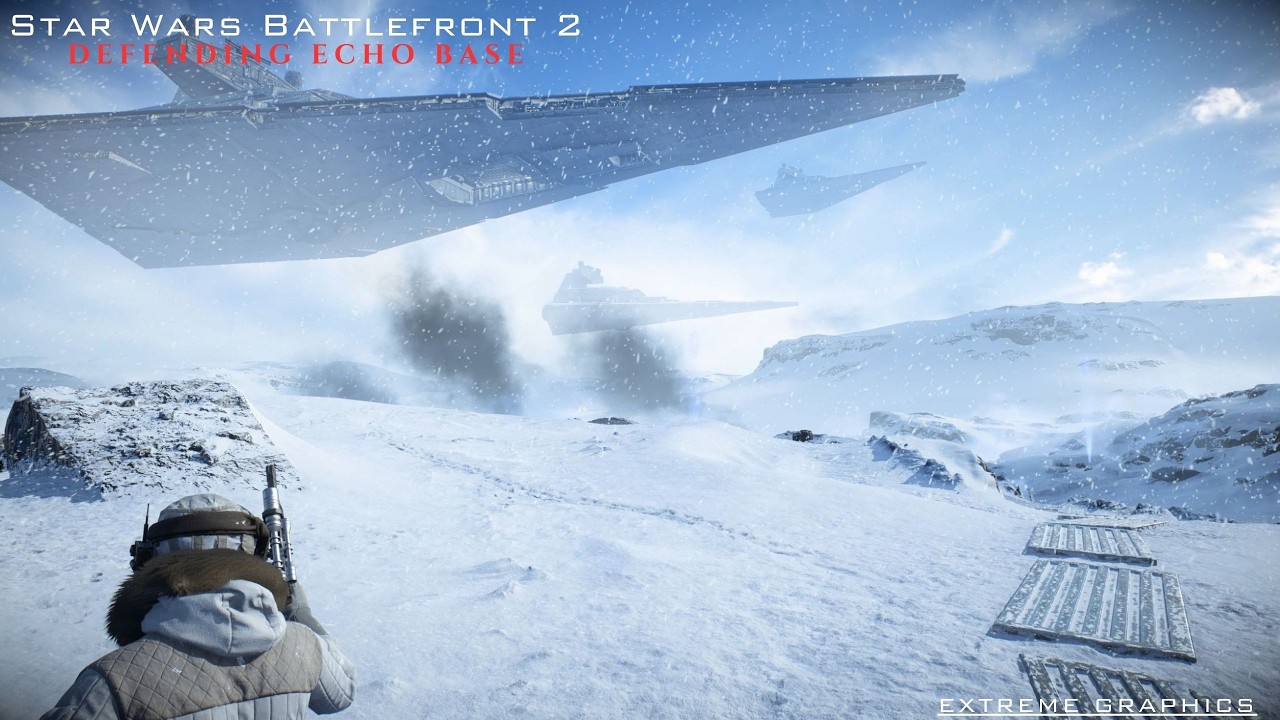 Star Wars Battlefront 2 in 2025 Defending Echo Base (RTX 4090 Max Graphics 2K)
