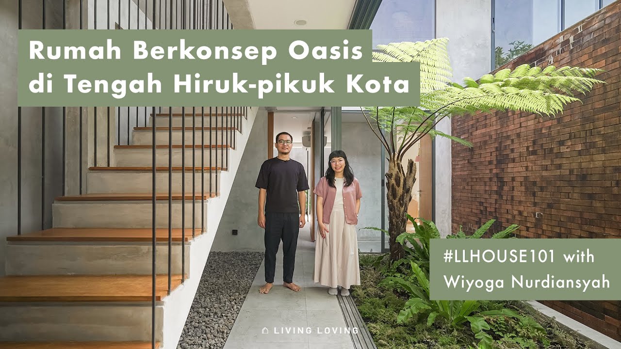 Dua Massa Bangunan dihubungkan Kolam Renang | House 101 with Wiyoga Nurdiansyah at ACH House