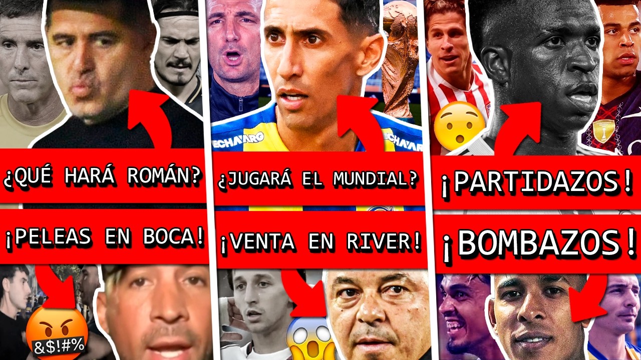 RIQUELME decidió el futuro de BOCA+ DI MARÍA vuelve a SELECCIÓN?+ Sanción VINICIUS y MBAPPE?+ RIVER