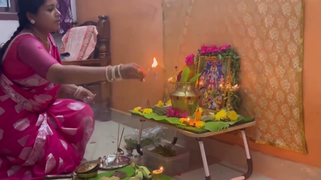 How to do Sri sathyaranayana poojai 2025/ Simple pooja at home/ Kalasam அமைப்பது எப்படி