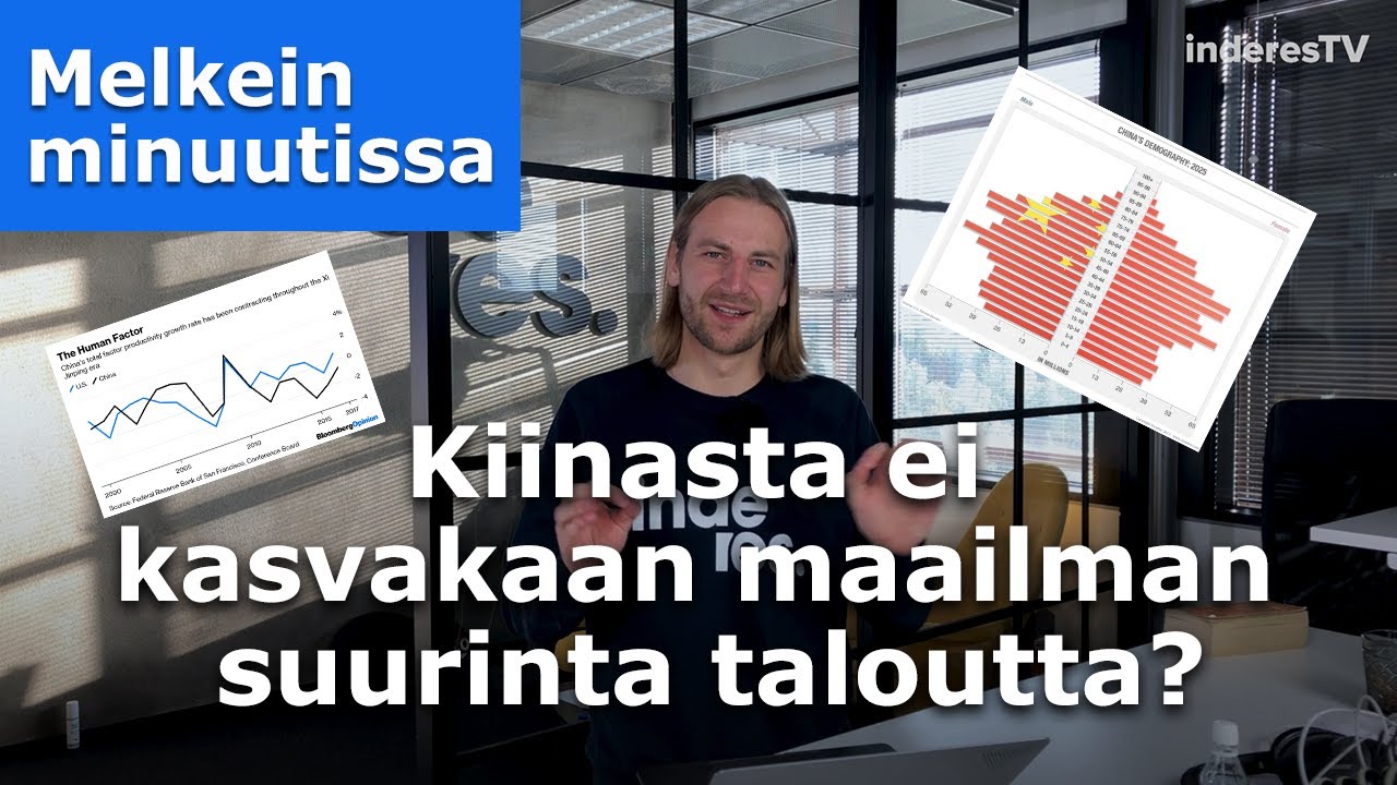 Kiinasta maailman isoin talous? Ei v&auml;ltt&auml;m&auml;tt&auml; tule tapahtumaan.