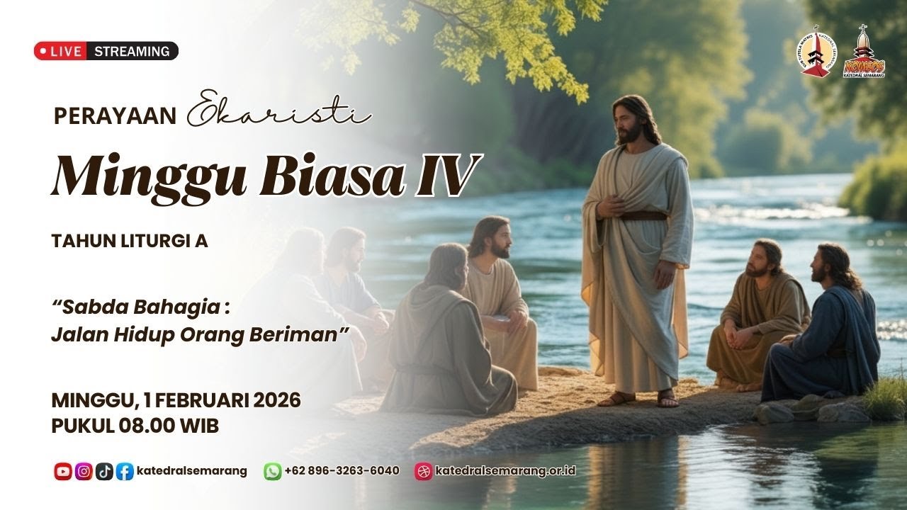 PERAYAAN EKARISTI MINGGU BIASA IV | Minggu, 1 Februari 2026 | Pukul 08.00 WIB
