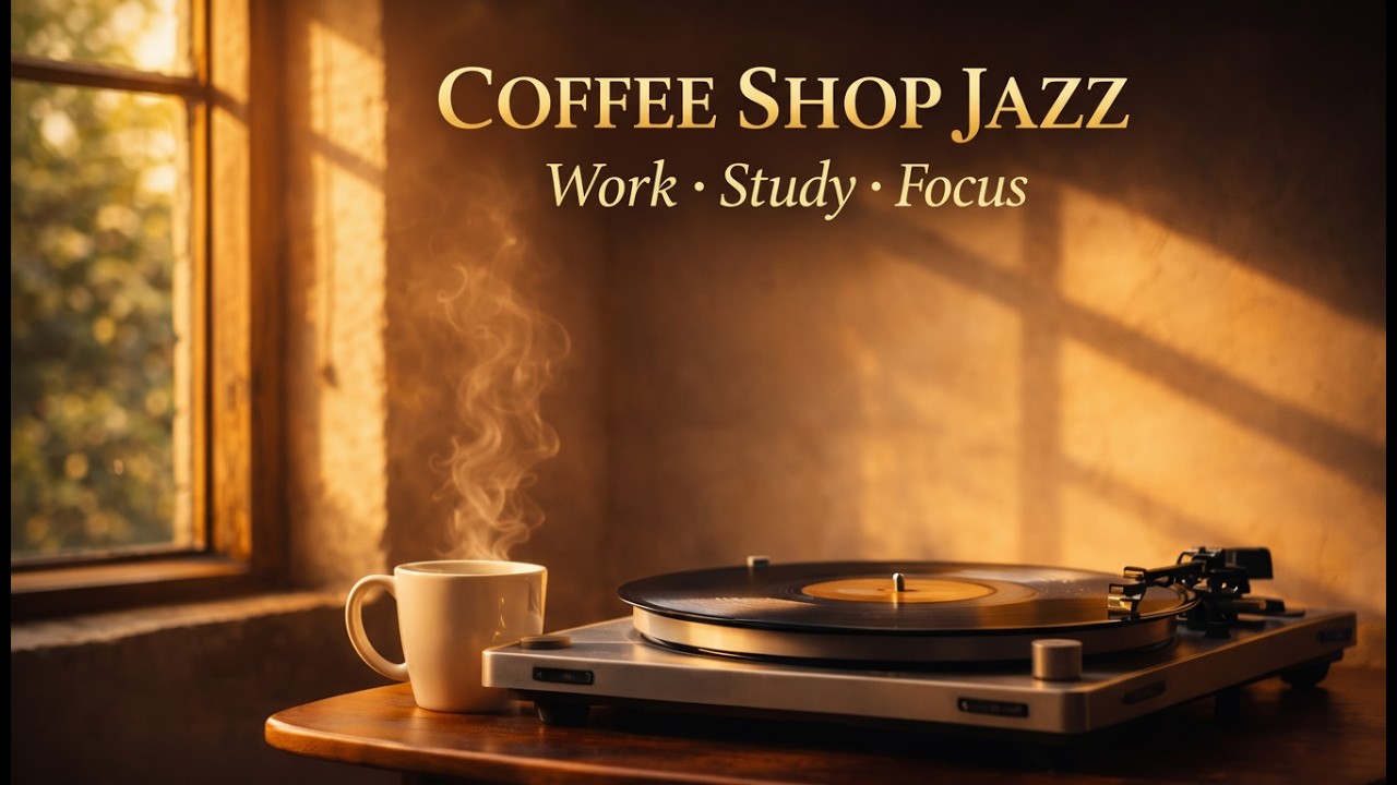 Smooth Jazz Coffee Shop ☕ Relaxing Jazz Music for Work, Study & Deep Focus