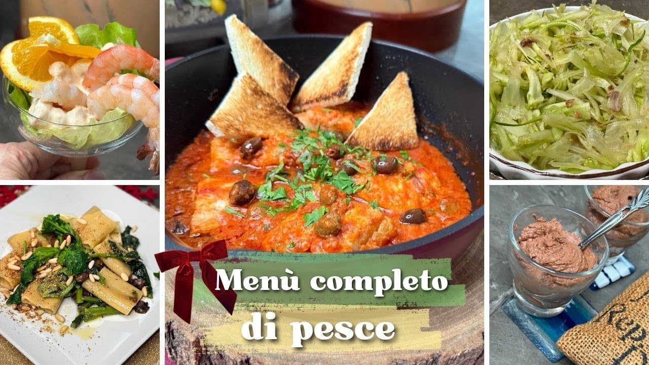 MENU DI PESCE X LE FESTE DI NATALE E CAPODANNO  🪅 