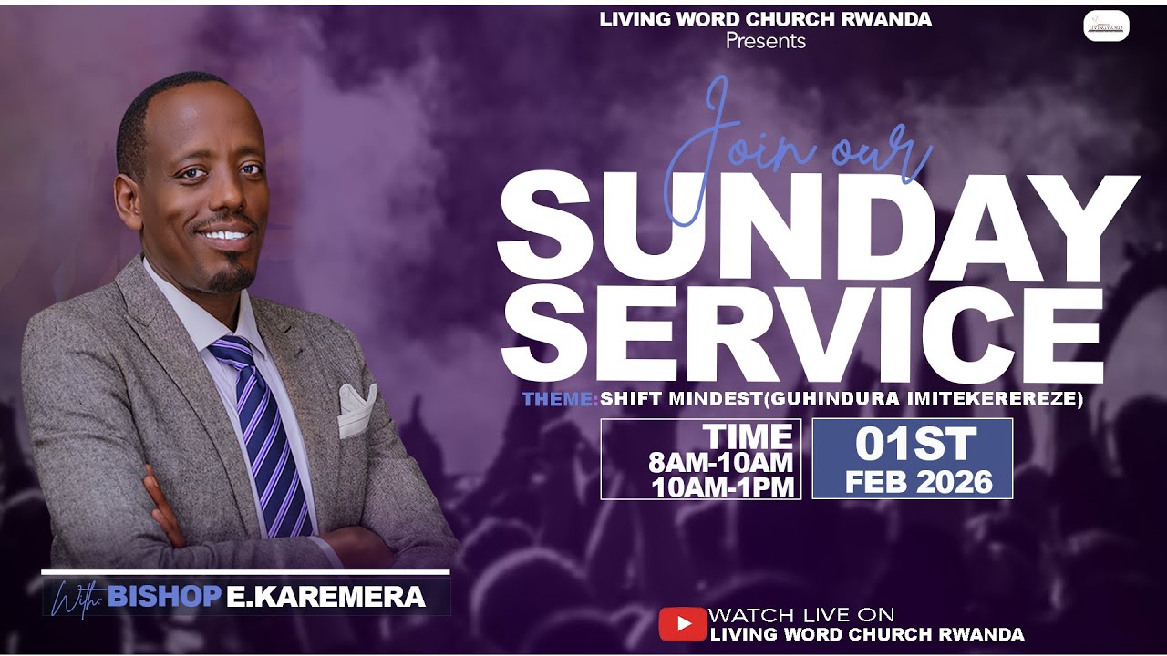 SUNDAY 1st SERVICE//KUBA AHO IMANA IGUSHAKA//Feb1, 2026//WITH PR C.KAREMERA