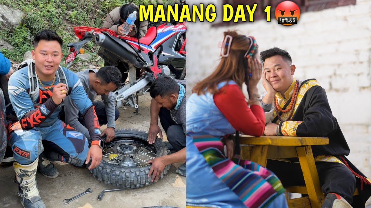 MANANG MA CRF RALLY300 LE DHOKA DEYO🤬 / RIE TO BESISSAHAR - KHANGSAR / @rajkumarthapamagar32