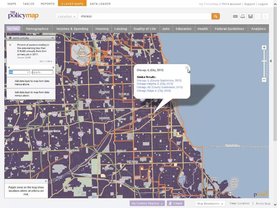 PolicyMap in Action - Analytics