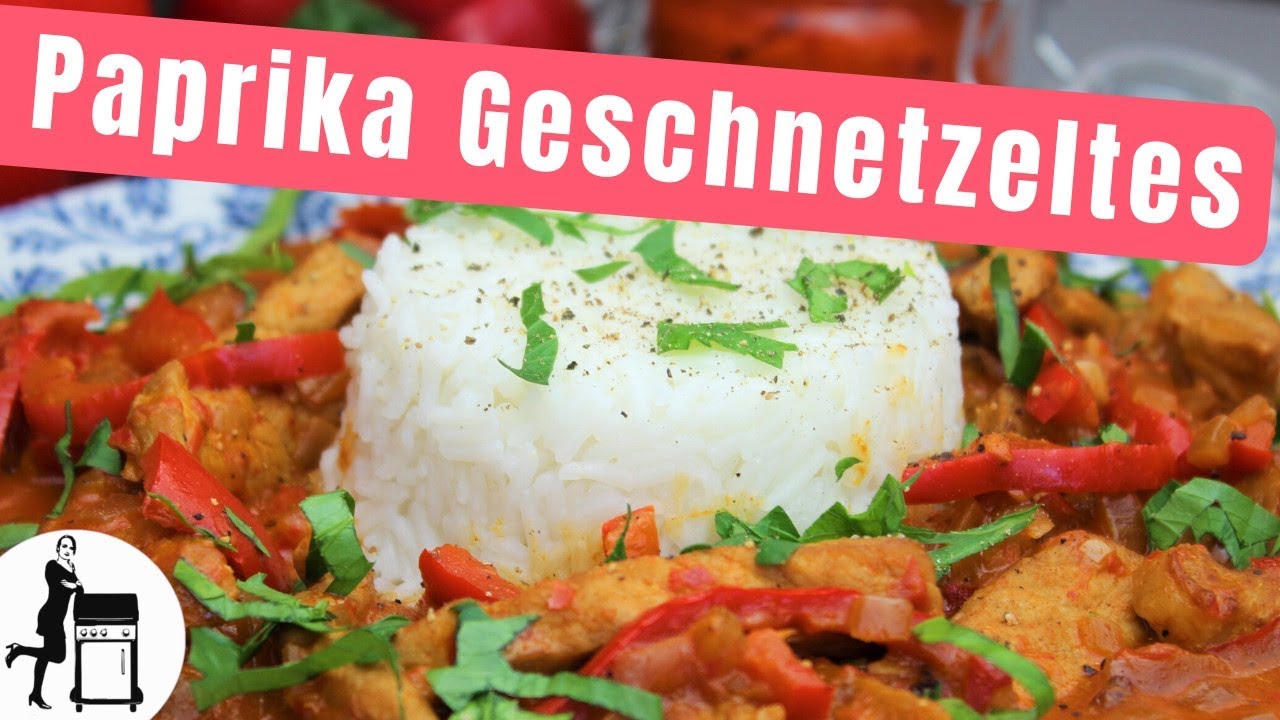 Paprika Geschnetzeltes - einfaches und schnelles Rezept