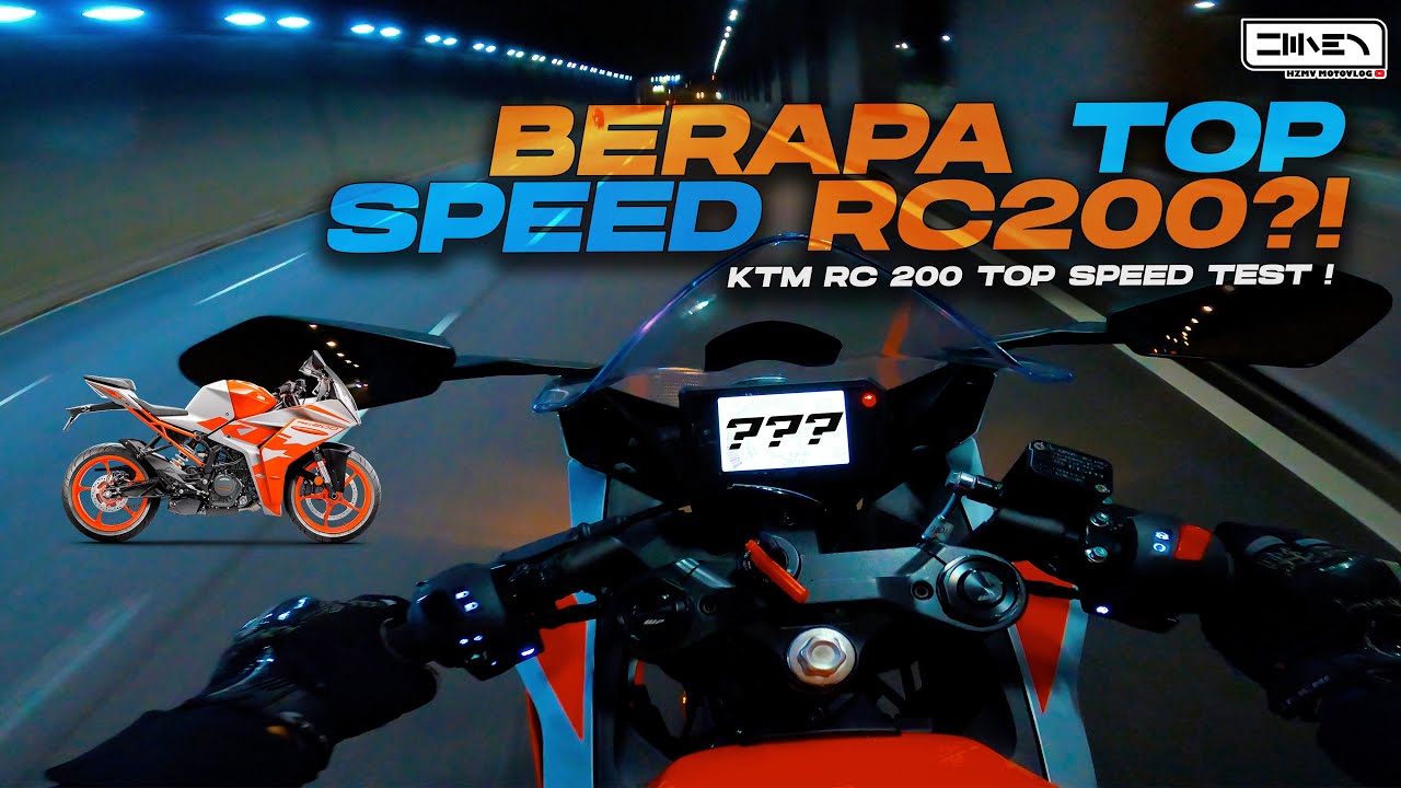 LAJU KE MOTOR NI, BERAPA TOP SPEED ?!⚡KTM RC 200 2022 NIGHT RIDE[4K]