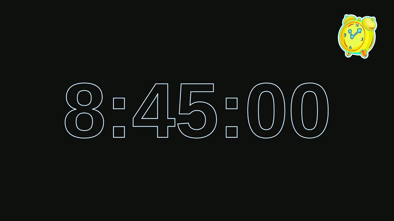 Online 8 hour 45 minute timer alarm clock