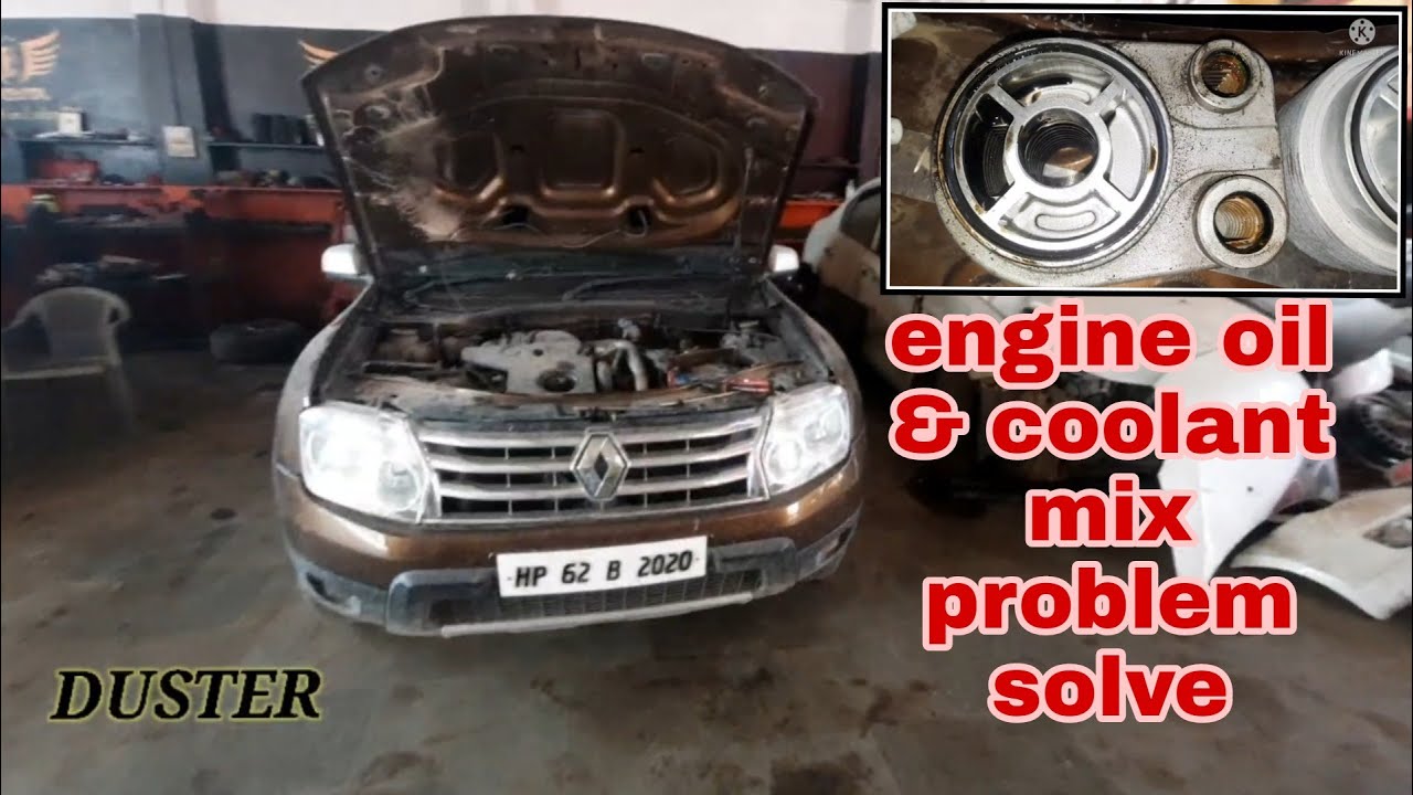 Renault Duster Engine Oil & Coolant Mix problem solve