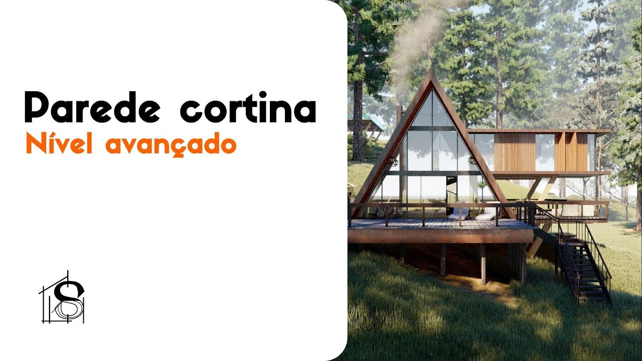 PAREDE CORTINA NÍVEL AVANÇADO NO REVIT