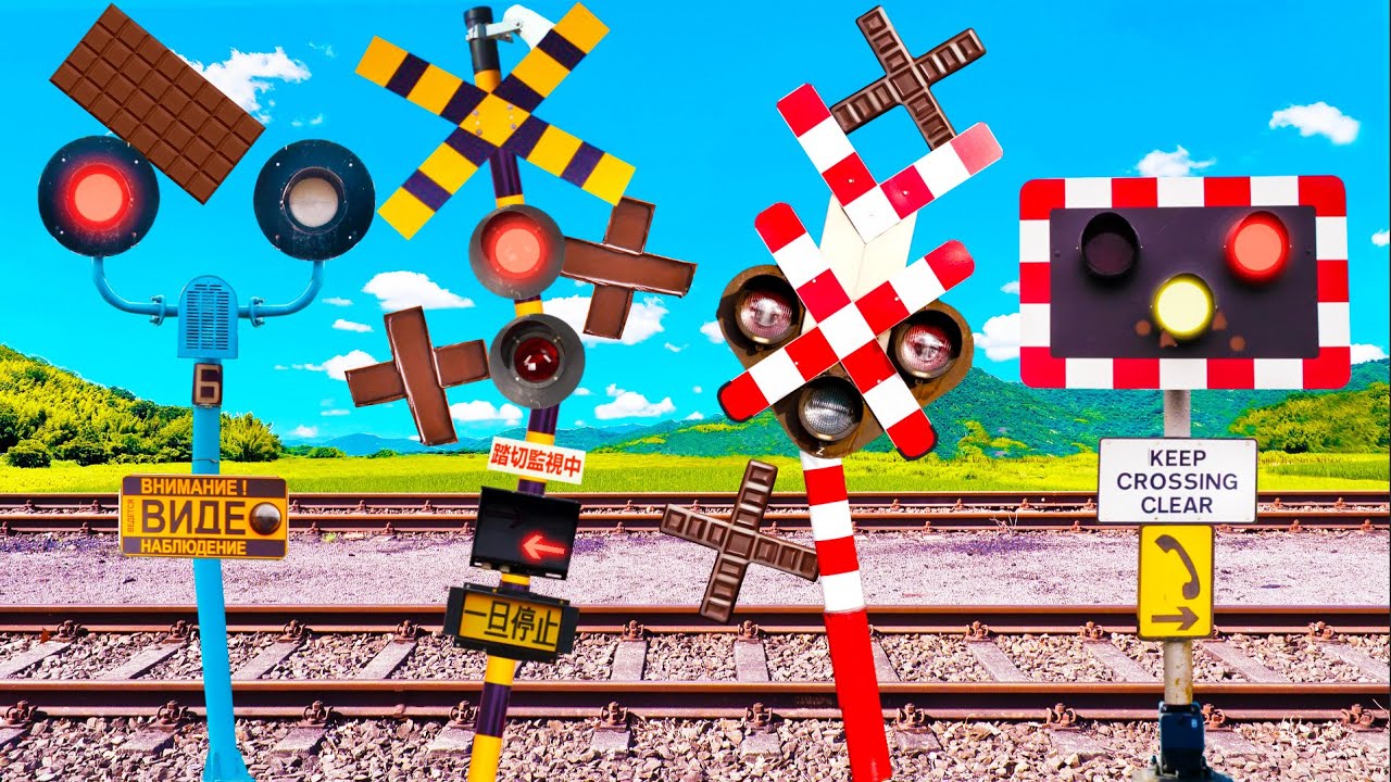 Railroad Crossing Making Chocolates for Valentine's Day (Spoorwegovergang)