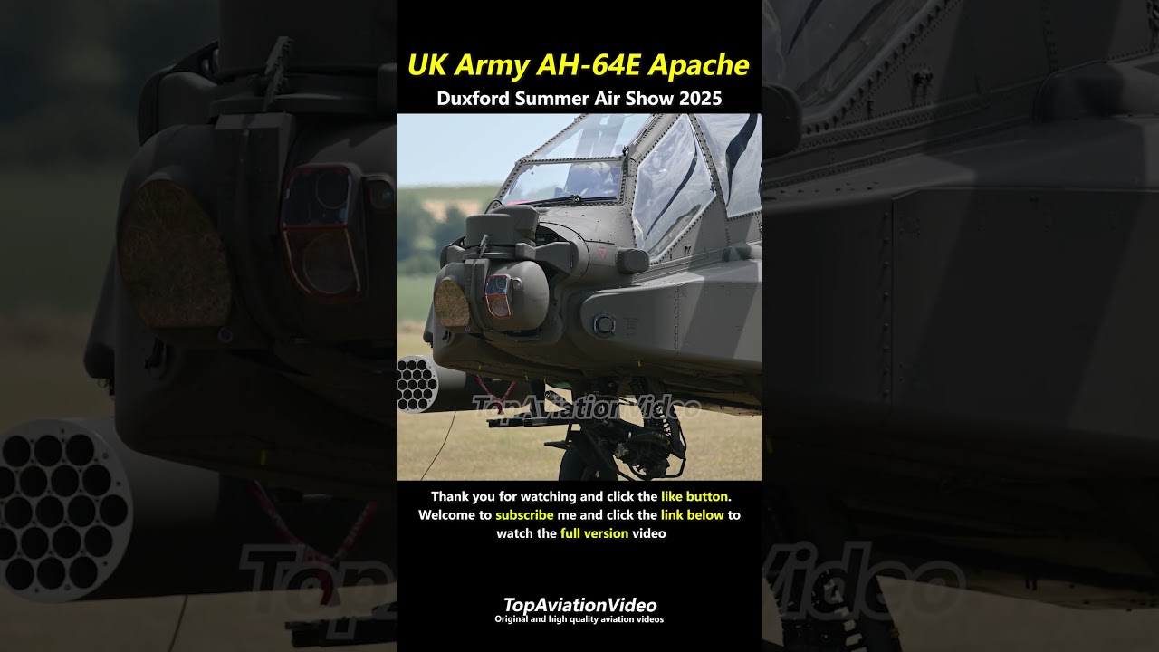 British Army AH-64E Apache @ Duxford Summer Airshow