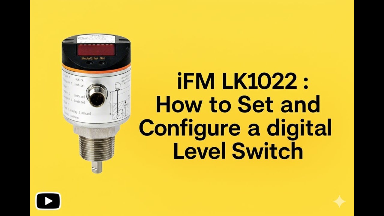 IFM LK1022 : How to Configure a digital Level Switch
