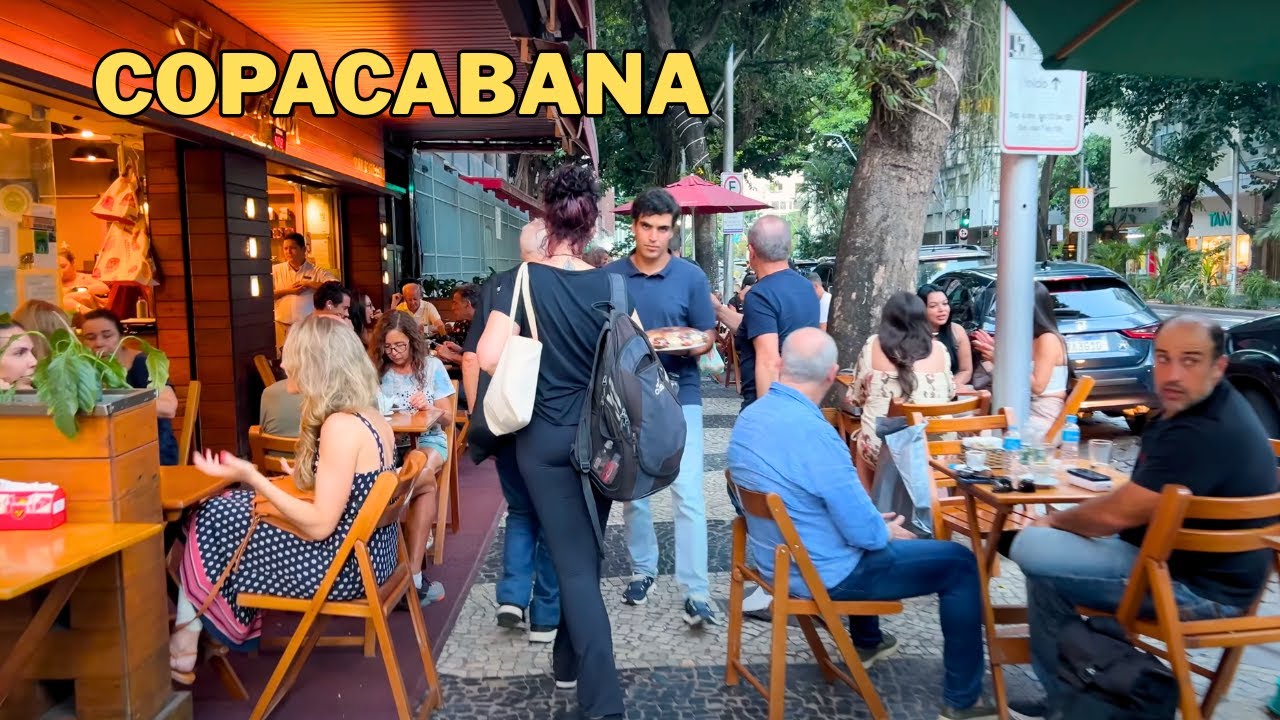 COPACABANA WALKING TOUR — SUNDAY IN RIO DE JANEIRO【4K】