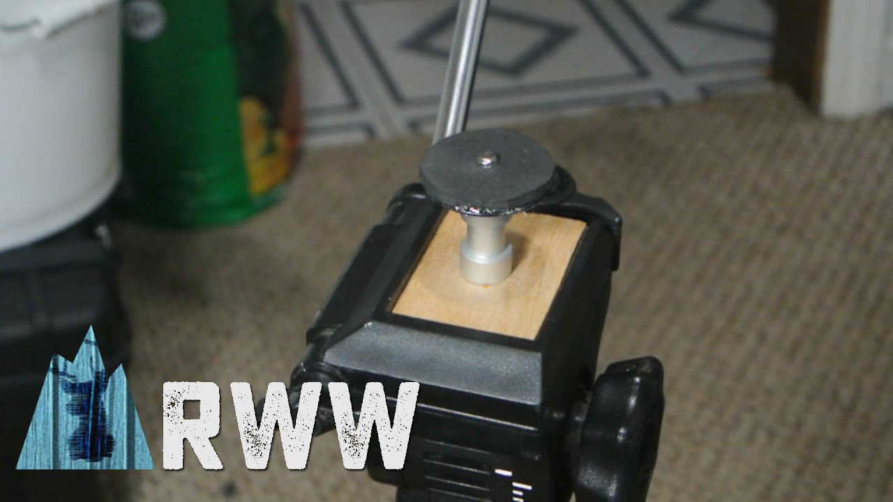 How To Make a Wooden Quick Release Plate For a Camera Tripod