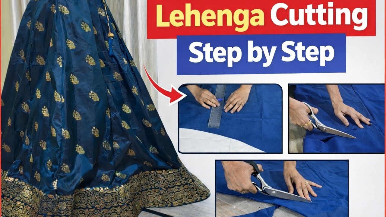 Making Lehenga From Saree Easy Stitch