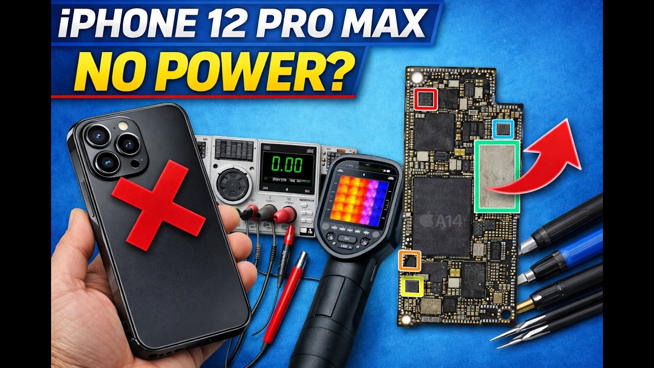 Phone 12 Pro Max No Power Fix – Dead Phone Repair Solution 🔧