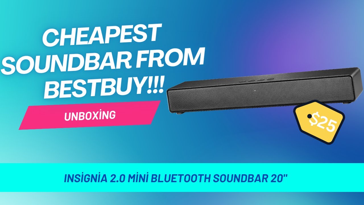 Insignia Mini Soundbar Unboxing - ASMR #unboxing #tech #soundbar #fyp #budget #cheap #asmr #speaker