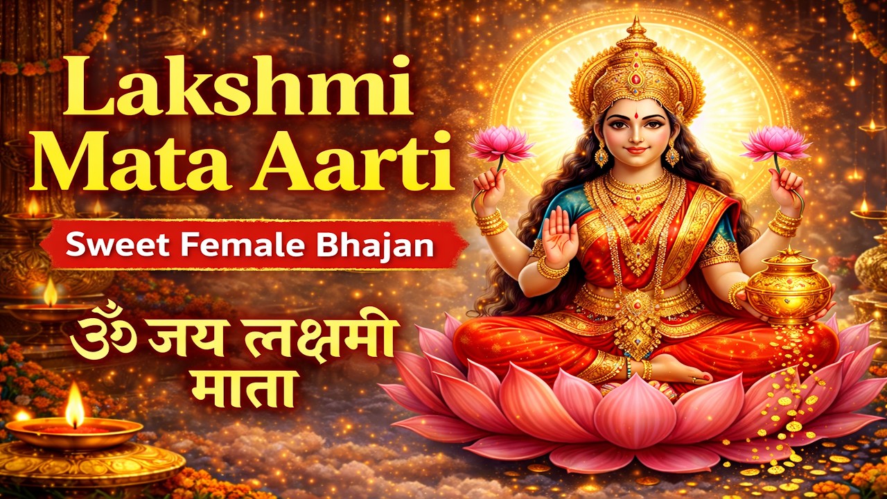 Lakshmi Mata Aarti | Sweet Female Bhajan | Om Jai Lakshmi Mata | Peaceful Devotional Song