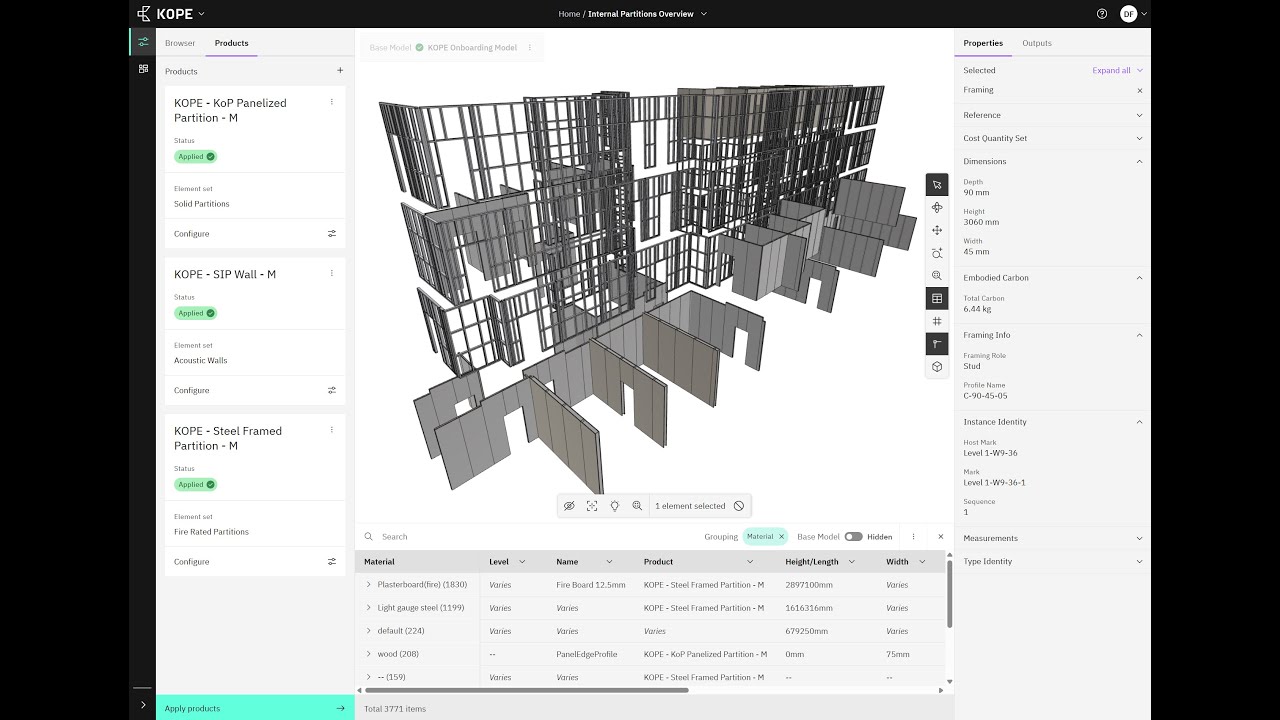 Automating from early design to fabrication with Tekla, Revit and KOPE
