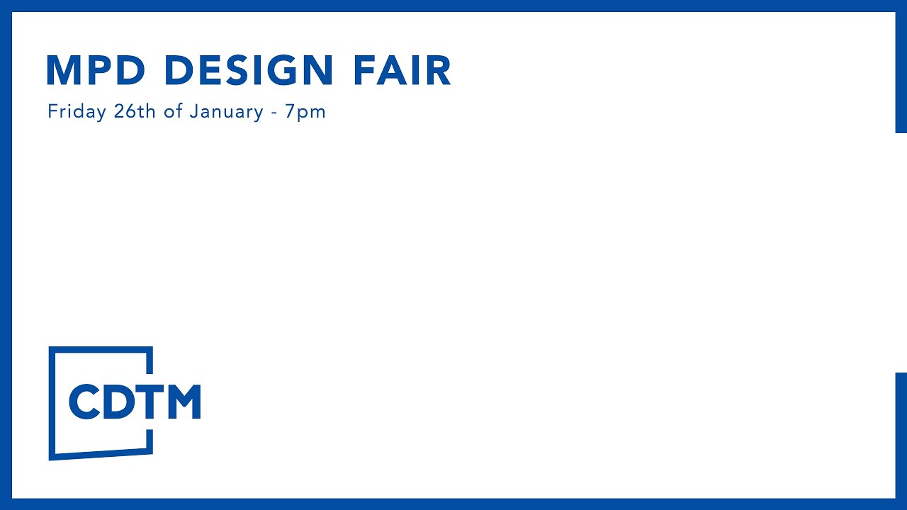 Design Fair Jan 2024 - CDTM Managing Product Development
