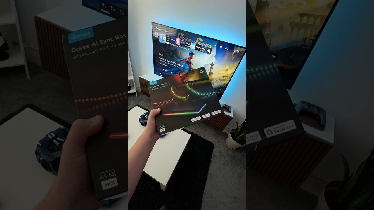 INSTALLING THE GOVEE AI SYNCBOX 2 TO MY GAMING SET UP #gameroom