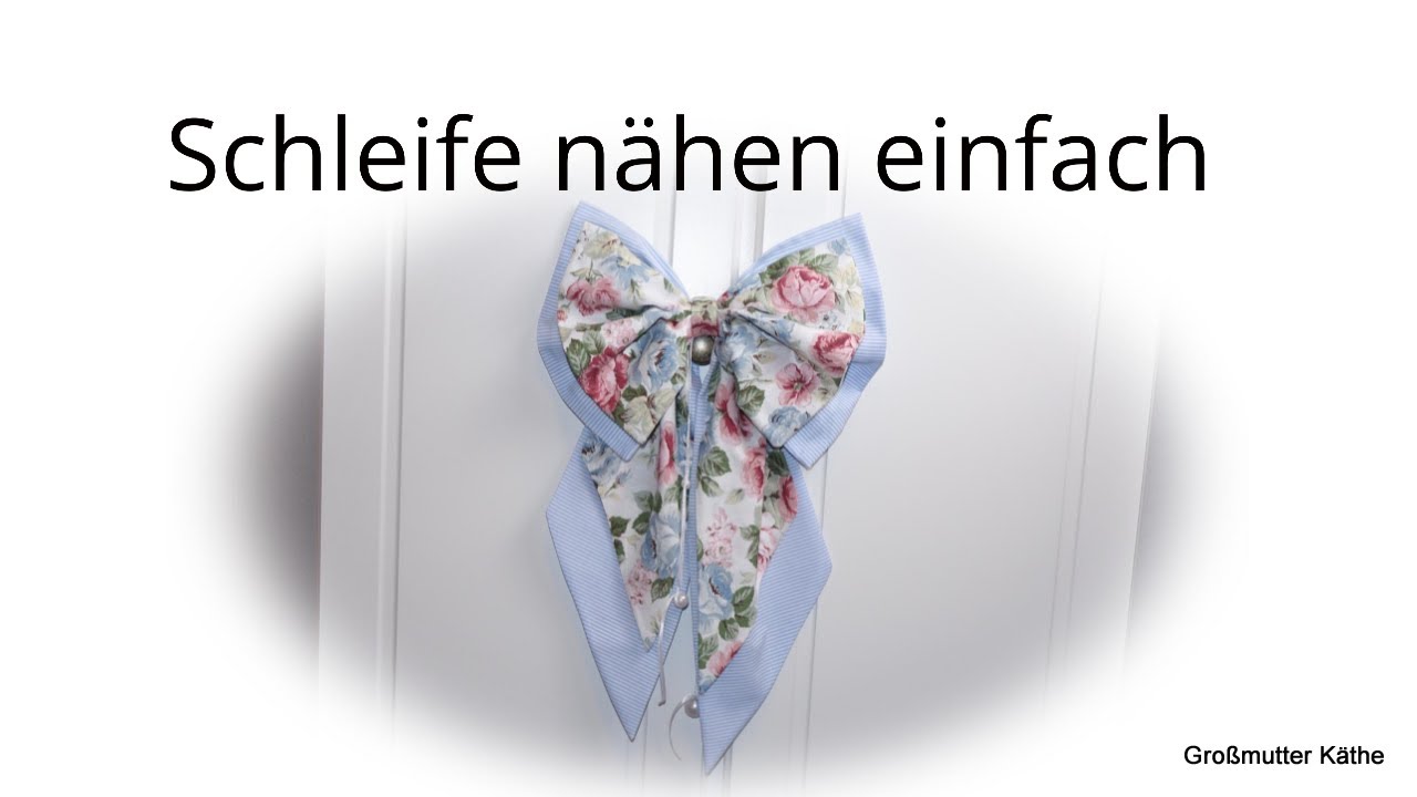 Doppel Schleife nähen aus 4 Stoffrechtecken , schnell und einfach , nähen für Anfänger