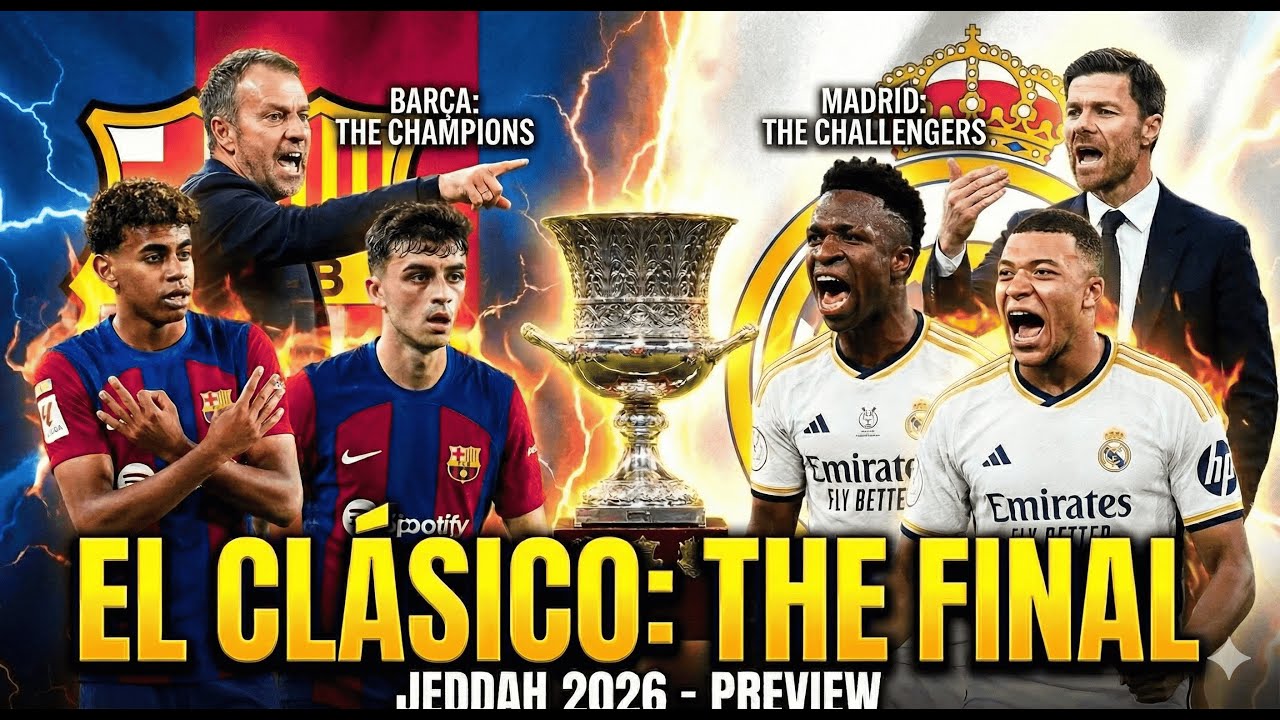EL CLÁSICO FINAL! Real Madrid vs Barcelona 🔥 Mbappé vs Yamal | Super Cup 2026