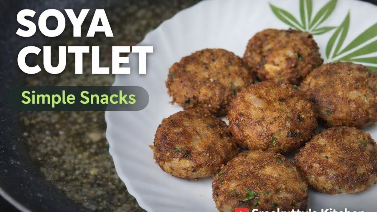 Soya cutlet recipe in tamil | how to make meal maker cutlet at home | #soyachunks #soyacutlet .