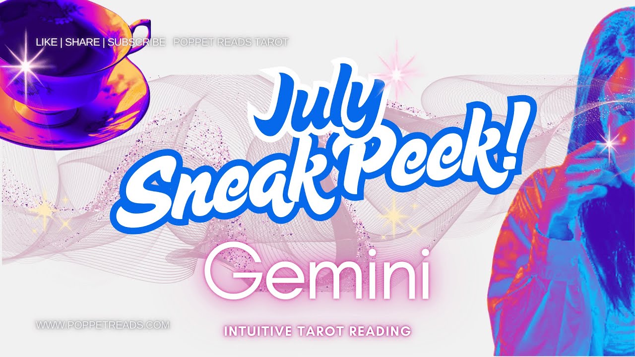 SLEEPLESS NIGHTS, 808 & HEARTBREAK | Gemini ♊ July Sneak Peek 2025 | Intuitive Tarot