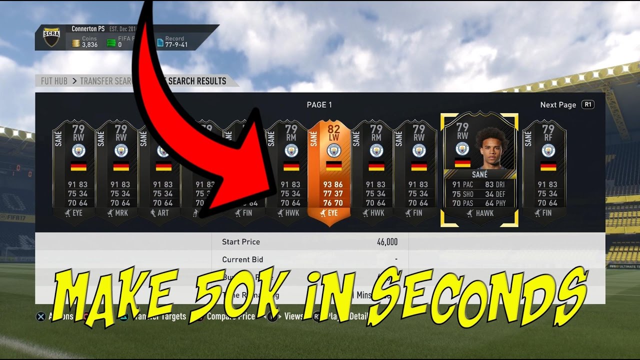 MAKE 50K IN SECONDS - BEST TRADING METHOD RIGHT NOW - FIFA 17  BEST TRADING METHOD