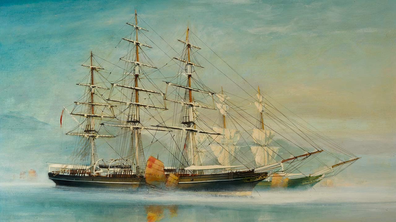 Cutty Sark Voyages 1870-1922: Cutty Sark races Thermopylae