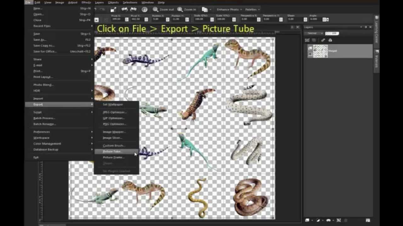 How to create Picture Tubes