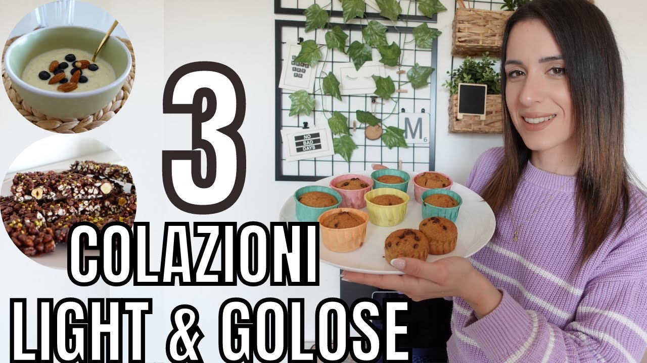 3 COLAZIONI / MERENDE GOLOSE PER CHI È A DIETA! 🧁