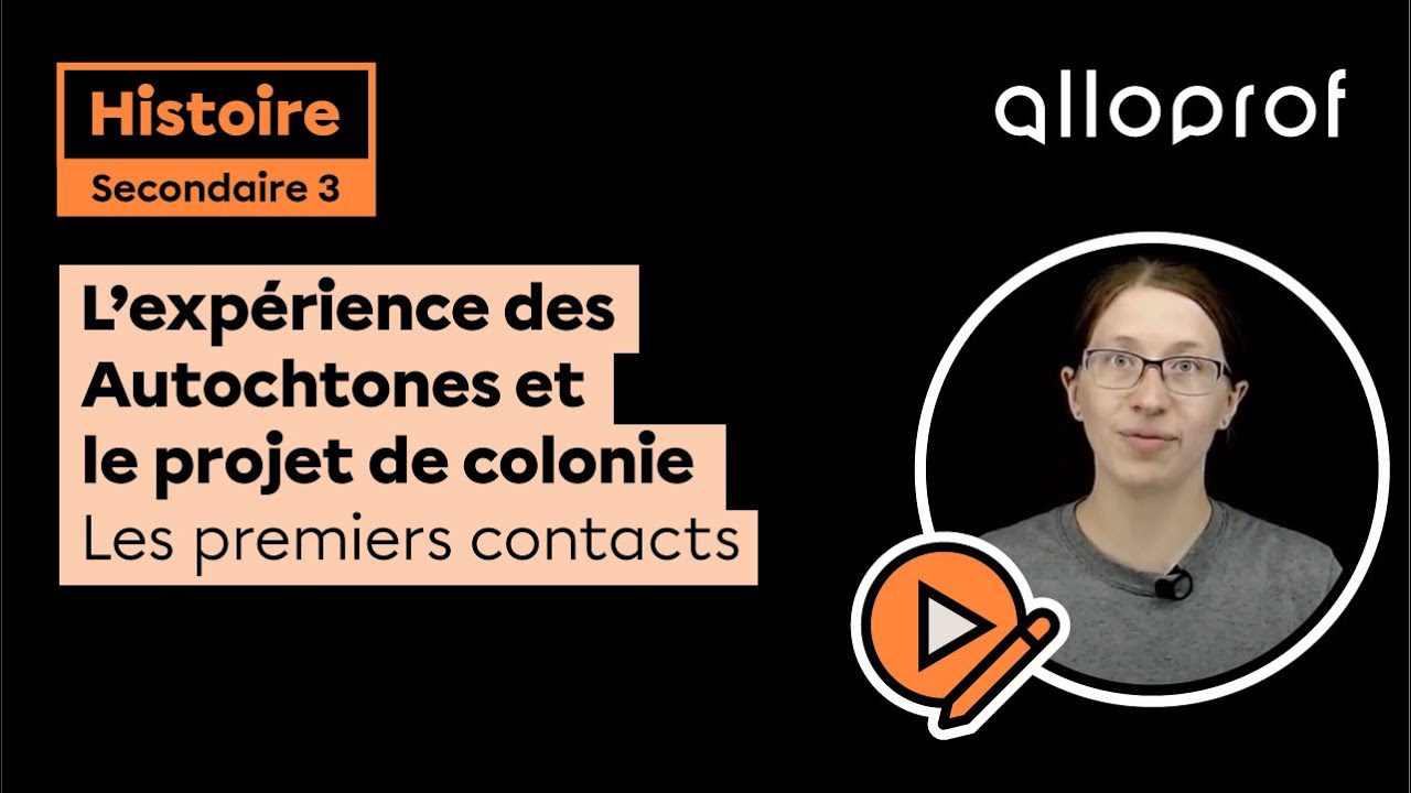 L’expérience des Autochtones et le projet de colonie — Les premiers contacts | Histoire | Alloprof
