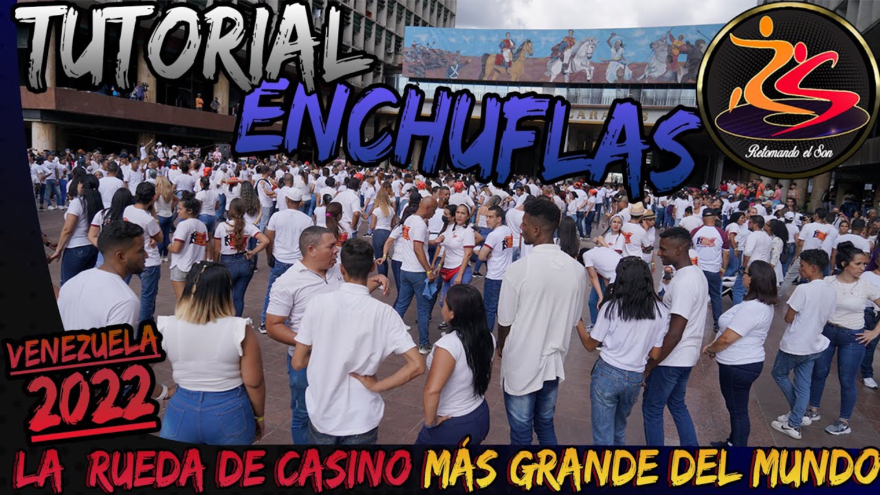 Tutorial: Bailando Casino ENCHUFLAS. La Rueda de Casino más Grande del Mundo. Salsa Casino.