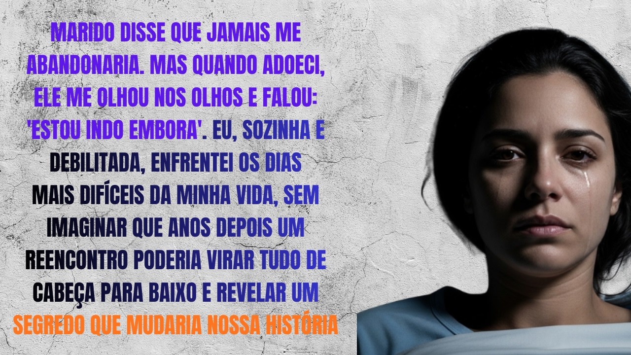 Marido disse que jamais me abandonaria  Mas quando adoeci ele disse  'Estou indo embora' Anos de