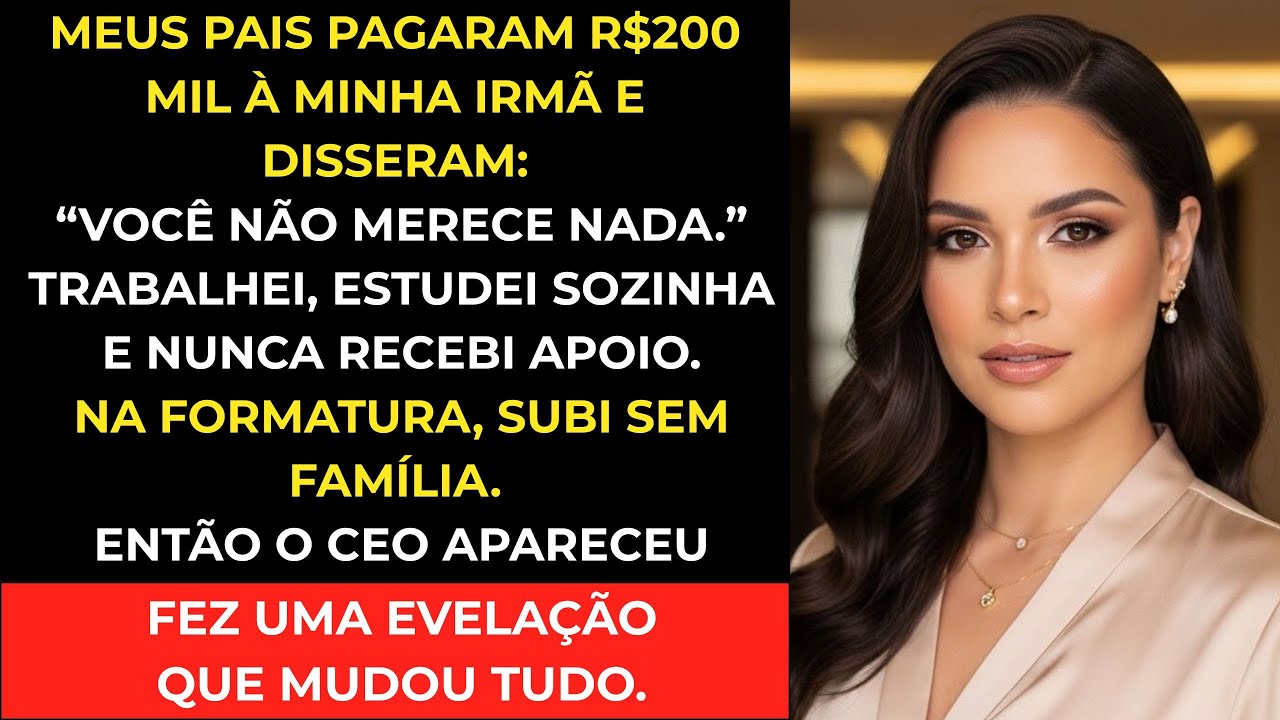 Meus Pais Pagaram R$200 Mil à Minha Irmã — “Você Não Merece”, Até Que o CEO Mudou Tudo