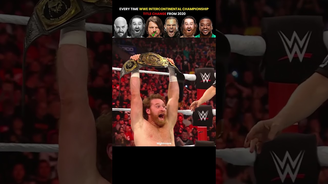 Every Time Wwe intercontinental championship Title Change From 2020