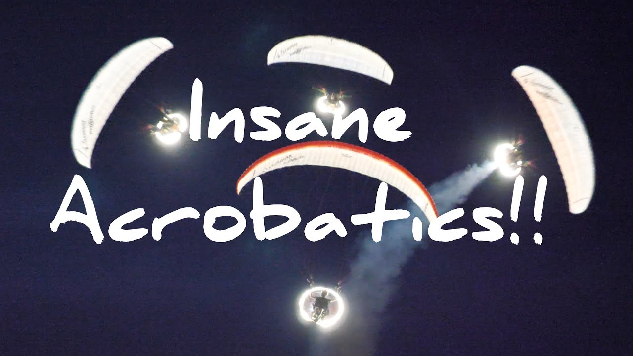 Paramotor Acrobatics in front of HUGE lightning strikes! | AviatorPPG
