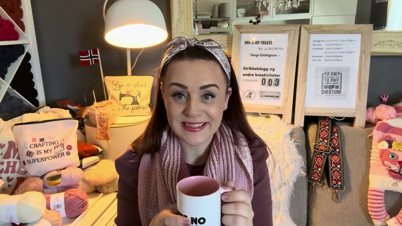 STRIKKEPODCAST (norsk) EPISODE 3 - NON STOP CREATE By 4CROWNS - Tonje Dahlgren - GIVE AWAY