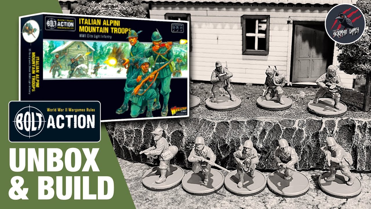 BOLT ACTION Итальянские горные войска Альпини — Распаковка и сборка — Warlord Games