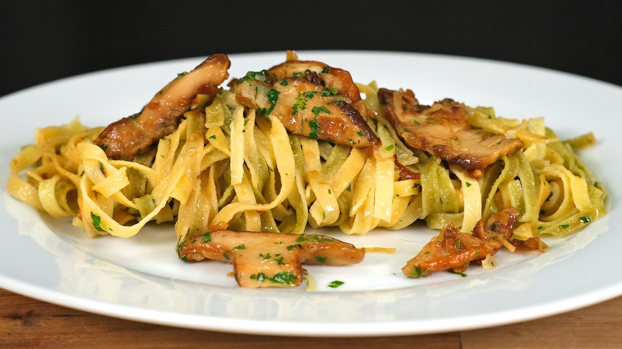 Pasta mit Steinpilzen 🍝 Mediterranes Pilz Rezept für echte Feinschmecker 😍