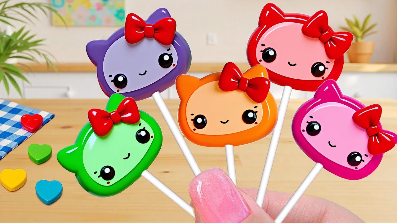 Mini Honey Jelly Recipe💞How To Make Miniature Hello Kitty Jelly Decorating🍓Mini Cake Wonderland