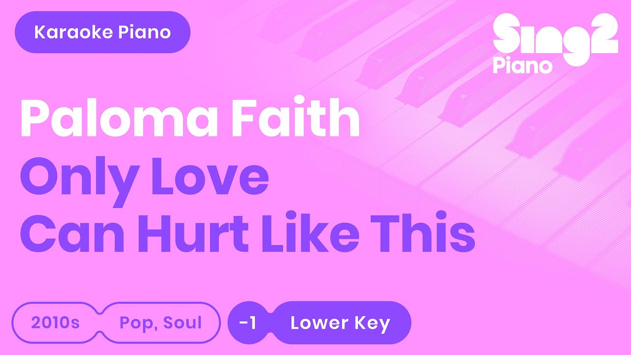 Paloma Faith - Only Love Can Hurt Like This (Piano Karaoke) Lower Key