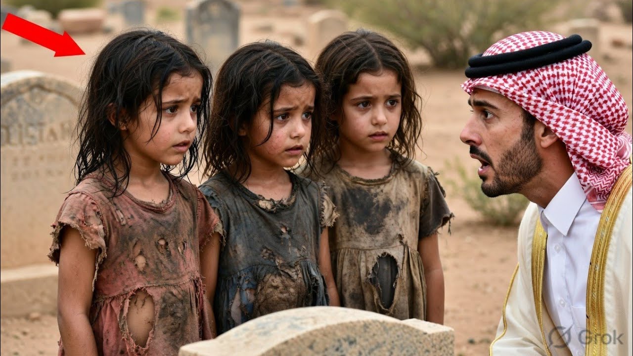 رجل أعمال يقف عند قبر زوجته… ثم تظهر 3 توائم وتكشف سراً صادماً! 😭