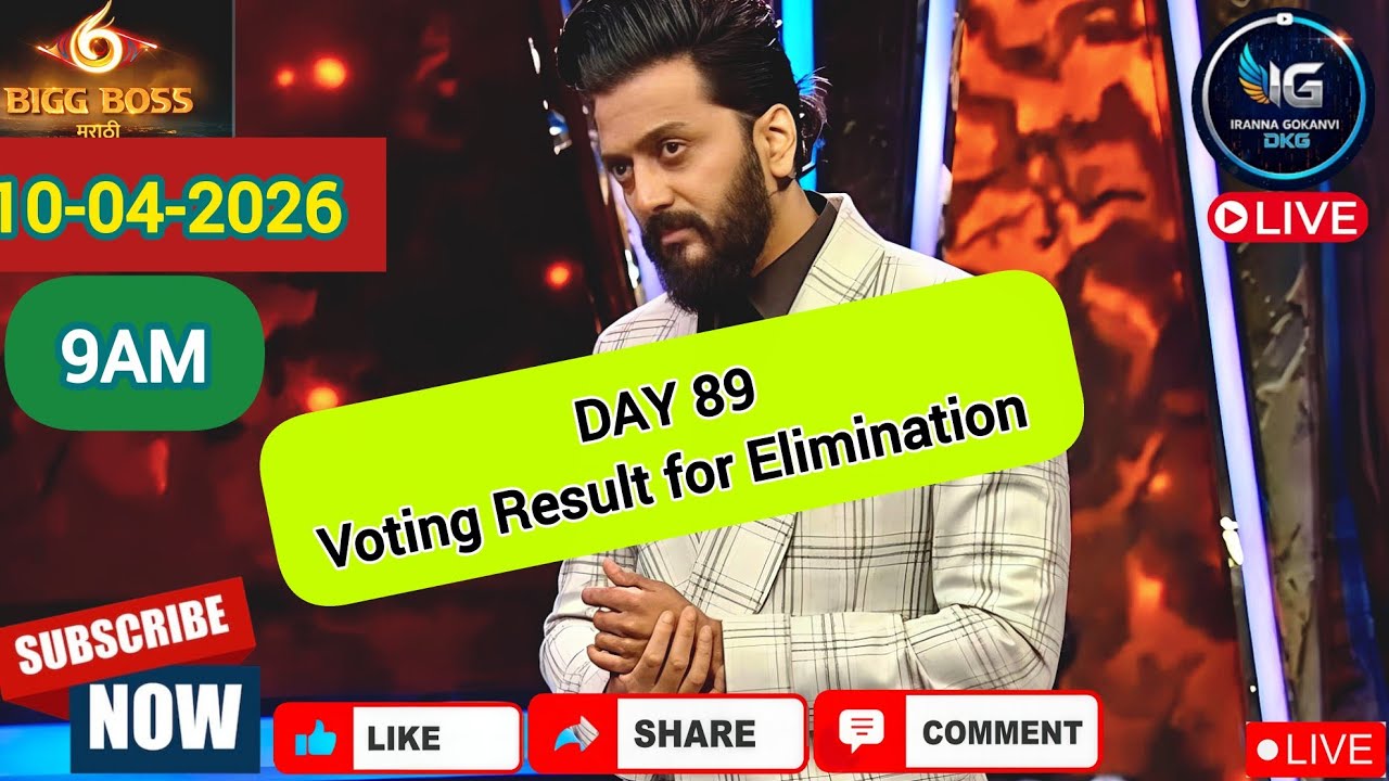 Результаты голосования 6-го сезона Bigg Boss Marathi! 10 апреля 2026 г. #jiohotstar #biggbossmarathi